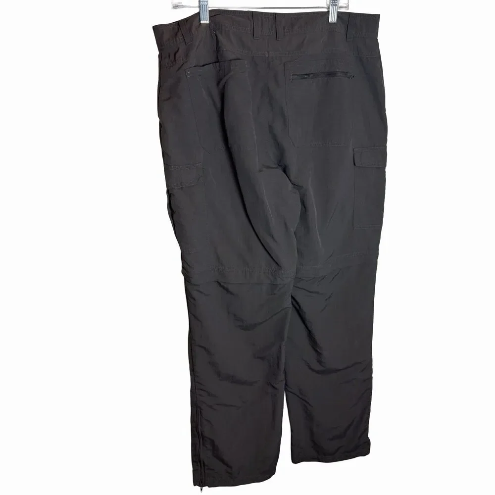 Cabela's Performance Convertible Utility Pants Men's 32 x 32 Dark Gray Hiking